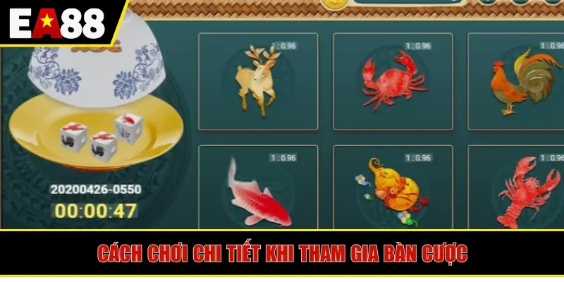 Cách chơi chi tiết khi tham gia bàn cược 