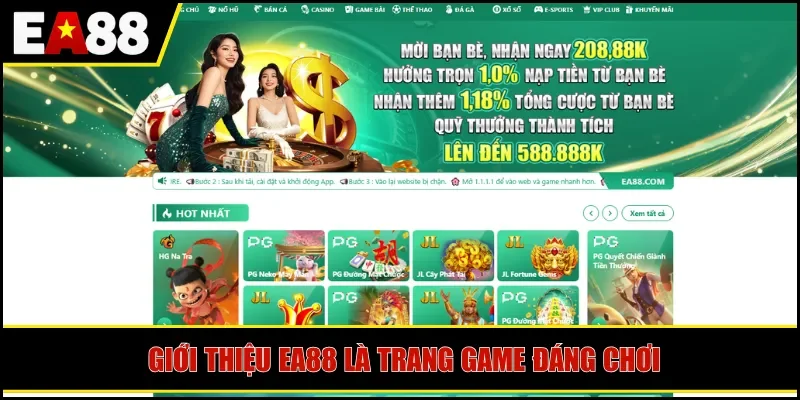Giới thiệu EA88 là trang game đáng chơi